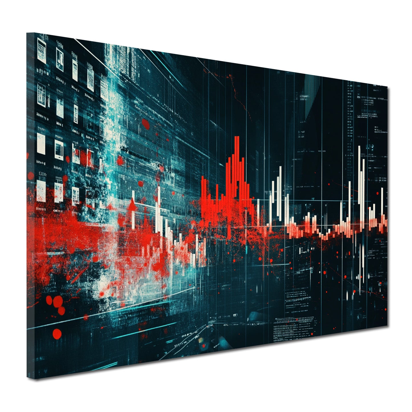 Wandbild Kunstwerk Börse modern