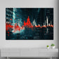 Wandbild Kunstwerk Börse modern