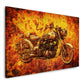 Motorrad Vintage Retro Wandbild Kunstwerk