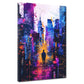 New York City Silhouette Pop Art Wandbild Kunstwerk