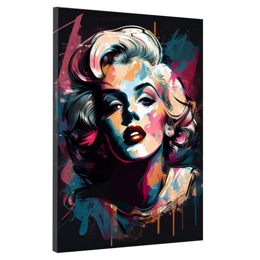 Wandbild Kunstwerk Pop Art Colour  Beautiful Marilyn Monroe