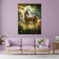 Wandbild Kunstwerk Pferd auf einer Blumenwiese Natur Harmonie Licht