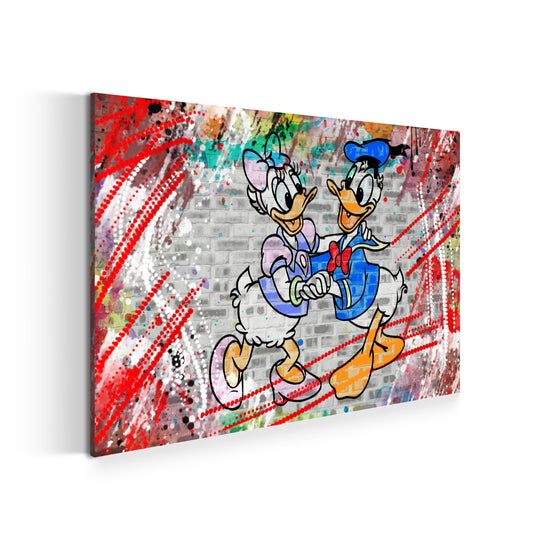 Wandbild Kunstwerk Dancing In Love Pop Art