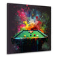 Pop Art Billard in lebendigen Farben Wandbild Kunstwerk