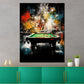 Pop Art Billardtisch Colour Splash Wandbild Kunstwerk