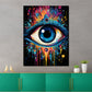 Wandbild Kunstwerk Pop Art Blaues Auge