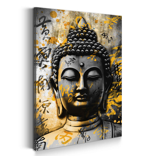 Wandbild Kunstwerk Pop Art Buddha Harmonie Spiritualität modern