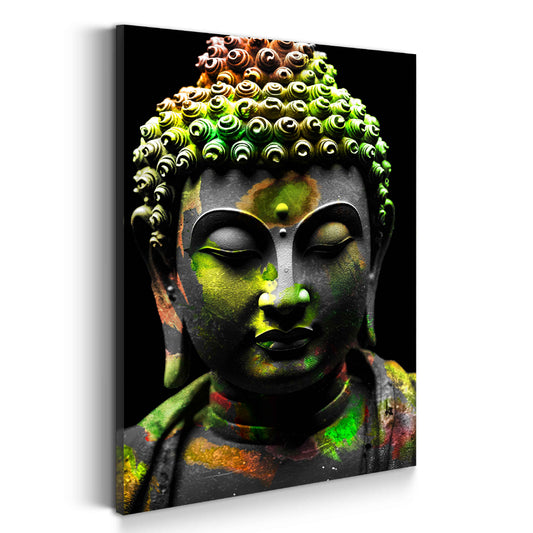 Wandbild Kunstwerk Pop Art Buddha Ruhe Energie Spiritualität
