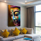 Pop Art Buddhagesicht Harmonie Wandbild Kunstwerk