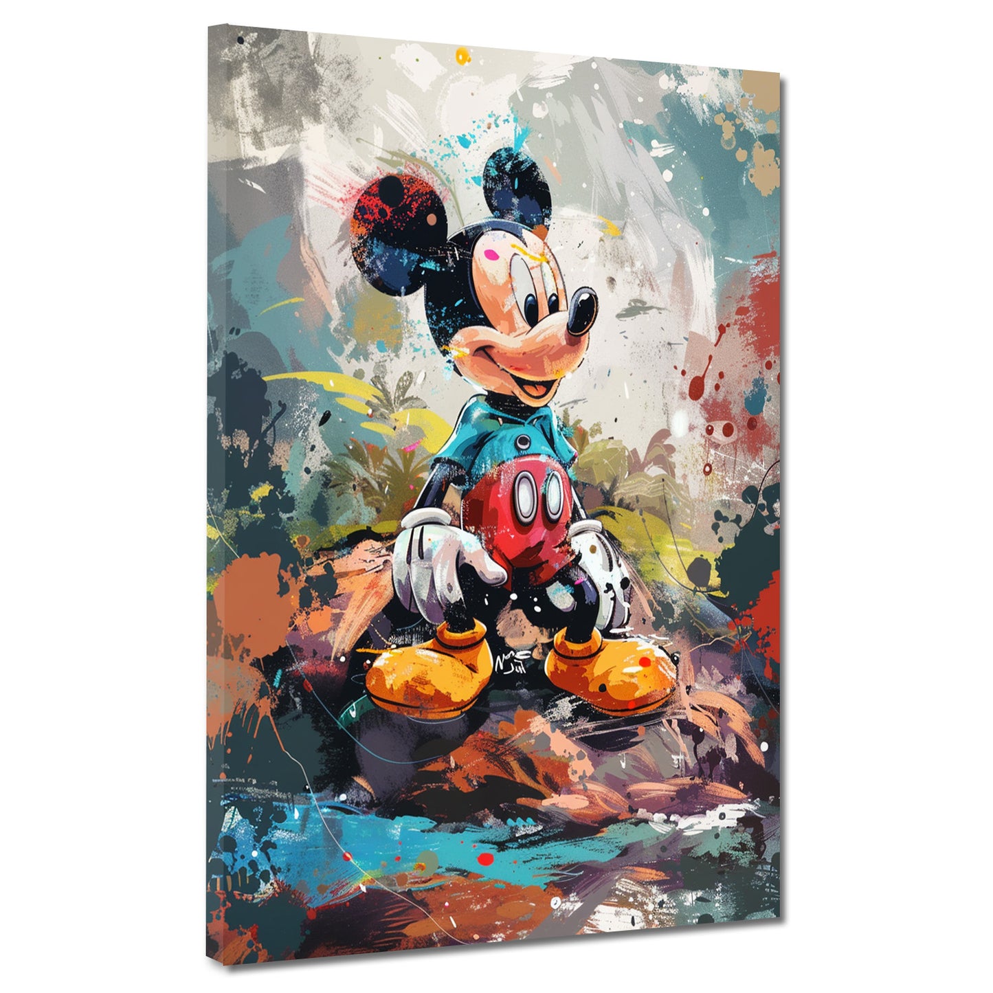 Wandbild modern Pop Art Comic Maus bunte Farben