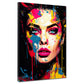 Wandbild Kunstwerk Pop Art Frau Colour Splash