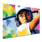 Pop Art Frau Golf modern Wandbild Kunstwerk