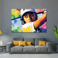 Pop Art Frau Golf modern Wandbild Kunstwerk