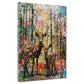 Wandbild Kunstwerk Pop Art Hirsch Reh Natur modern bunt
