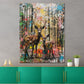 Wandbild Kunstwerk Pop Art Hirsch Reh Natur modern bunt