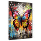 Pop Art Schmetterling Splash Wandbild Kunstwerk