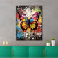 Pop Art Schmetterling Splash Wandbild Kunstwerk