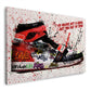 Pop Art Sneaker mit Zitat und Motivation Basketball Sport Wandbild Kunstwerk