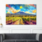 Wandbild Kunstwerk Pop Art Weinlandschaft Reben Panorama Himmel Farbenspiel