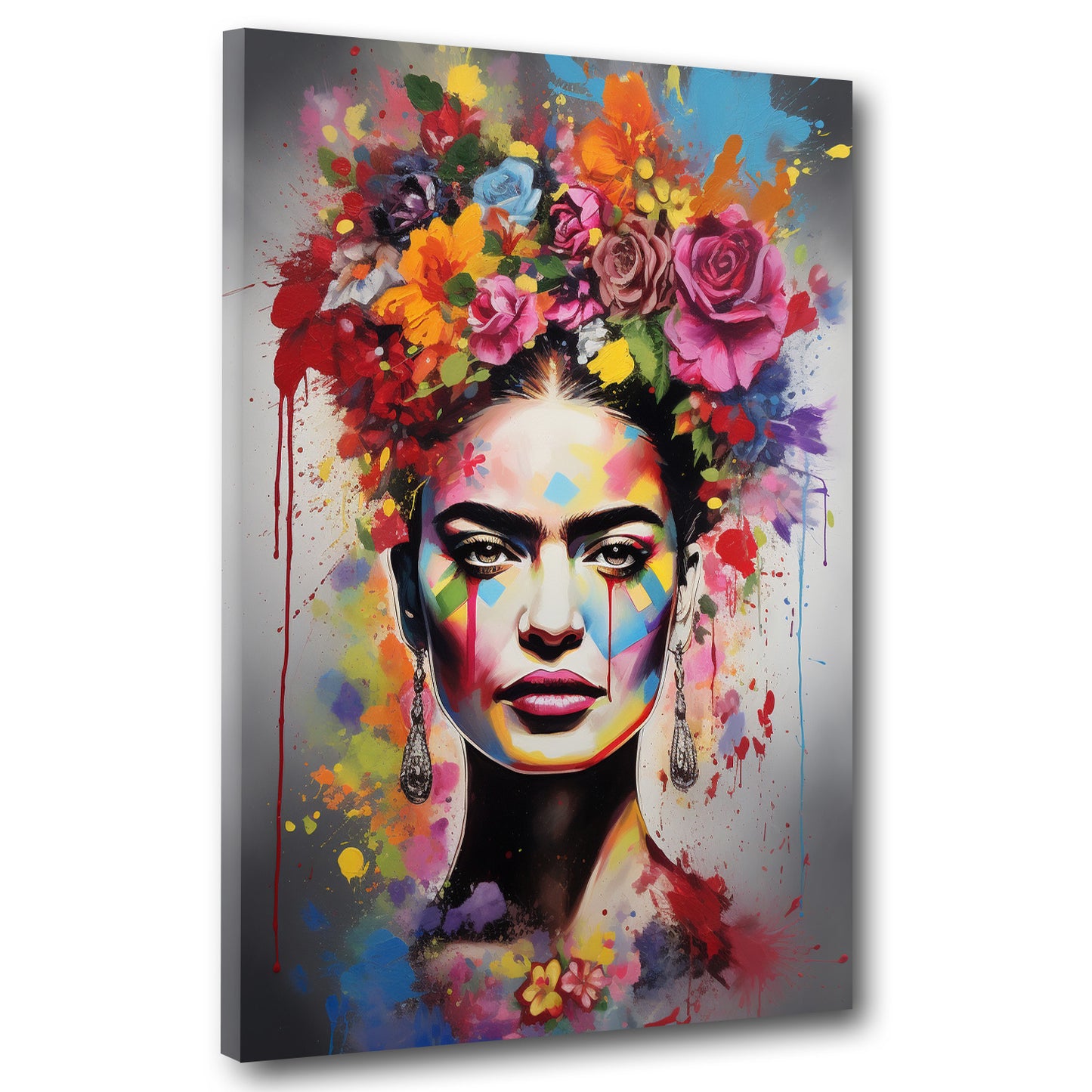 Pop Art abstrakt Frida Wandbild Kunstwerk