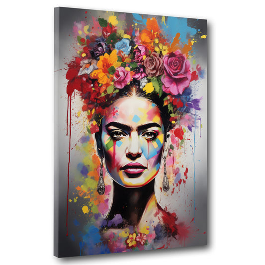 Pop Art abstrakt Frida Wandbild Kunstwerk