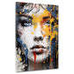 Pop Art abstrakt Splash Girl Colour Style Wandbild Kunstwerk