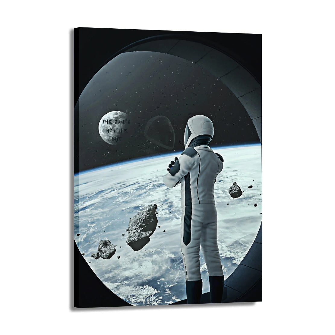 Spaceman The Sky Is Not The Limit Weltraum Motivation Wandbild