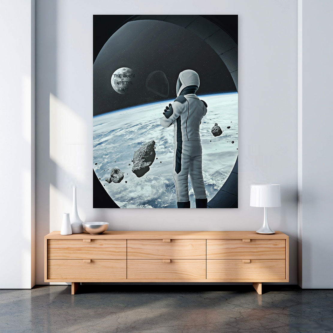 Spaceman The Sky Is Not The Limit Weltraum Motivation Wandbild