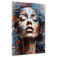 Splatter Girl, Pop Art schöne Frau Wandbild Kunstwerk