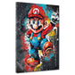 Wandbild Mario Pop Art Kunstwerk Springender Videospiel Charakter