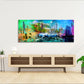 Stadtansicht Chicago USA Pop Art mit Architektur Wandbild Kunstwerk