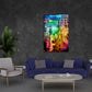 Spanien Wandbild Kunstwerk Städte Barcelona Pop Art Gaudí Architektur farbenfroh