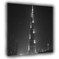 Städte Dubai Hochhaus Burj Khalifa Licht schwarz weiß Wandbild Kunstwerk