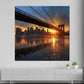 Wandbild Kunstwerk Städte New York Brücke Sonnenlicht Spiegelung Architektur
