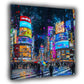 Wandbild Kunstwerk Städte New York Pop Art Menschenmenge Farbenpracht modern