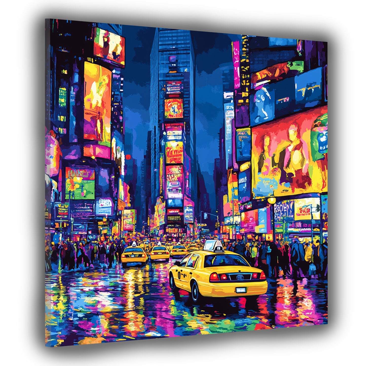 Wandbild Kunstwerk Städte New York Pop Art Times Square Farbenpracht