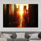 Städte New York Sonnenuntergang Architektur modern Wandbild Kunstwerk