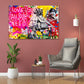 Street Art Style All We Need Is Love, Pop Art Wandbild Kunstwerk