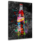 Street Art Cola Flasche Graffiti Style Wandbild Kunstwerk