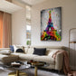 Street Art Eiffelturm Paris Wandbild Kunstwerk