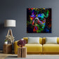Pop ArtStreet Art Hund mit Sonnenbrille Wandbild Kunstwerk