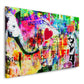 Street Art Love is the Answer Banks Wandbild Kunstwerk