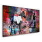Street Art Zebra Wandbild Kunstwerk