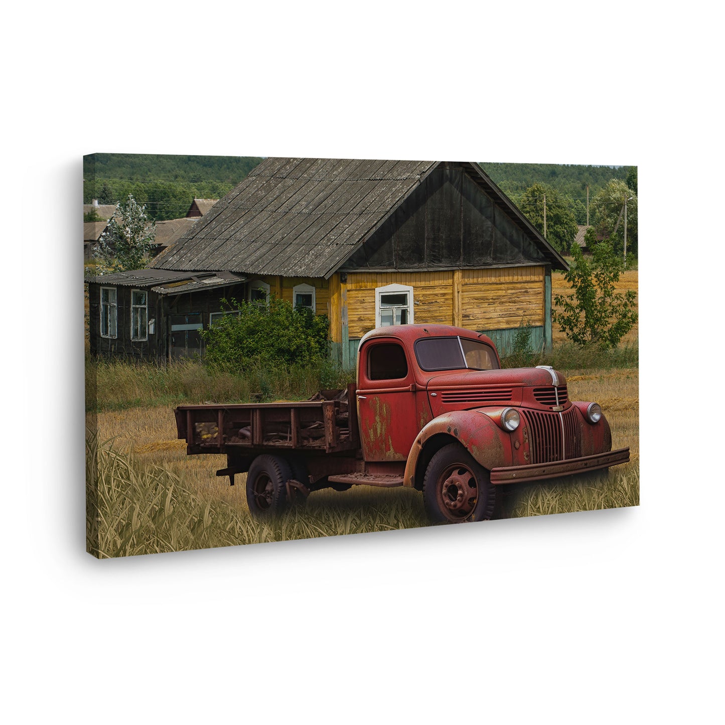 Truck Oldtimer Pickup Wandbild Kunstwerk