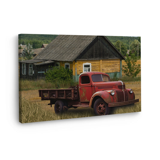 Truck Oldtimer Pickup Wandbild Kunstwerk