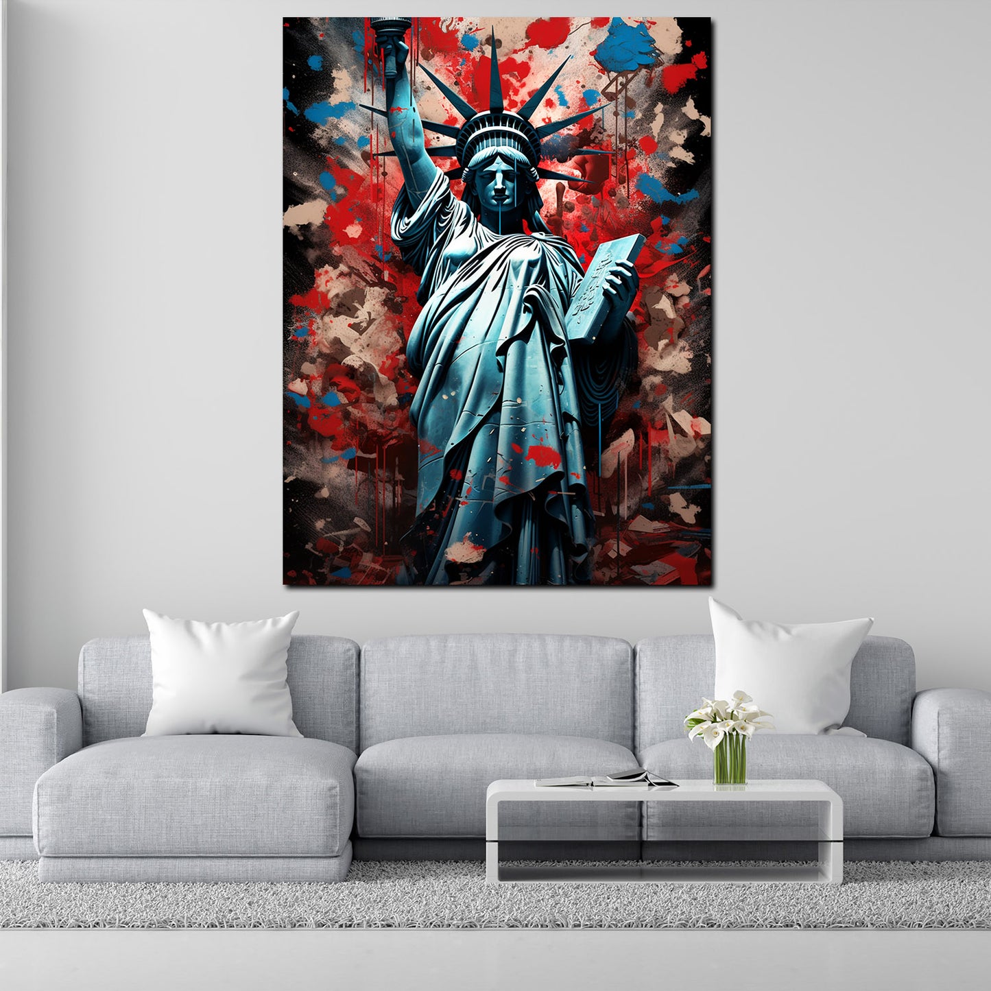 Wandbild Kunstwerk USA New York Freiheitsstatue Pop Art