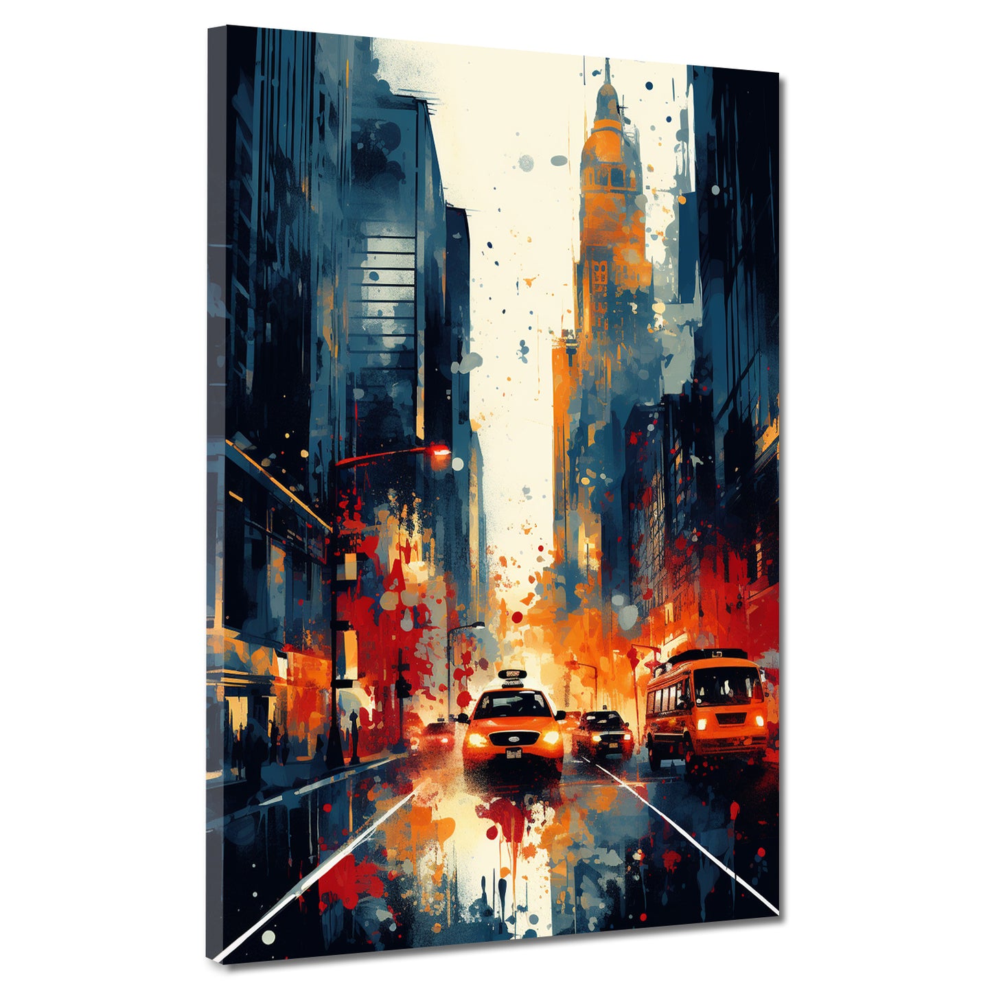 USA New York abstrakt, Stadt Wandbild Kunstwerk