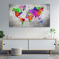 Weltkarte Pop Art Abstract Colour Edition Wandbild Kunstwerk