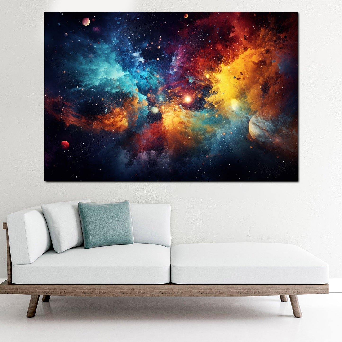 Weltraum Abstract Style Wandbild Kunstwerk