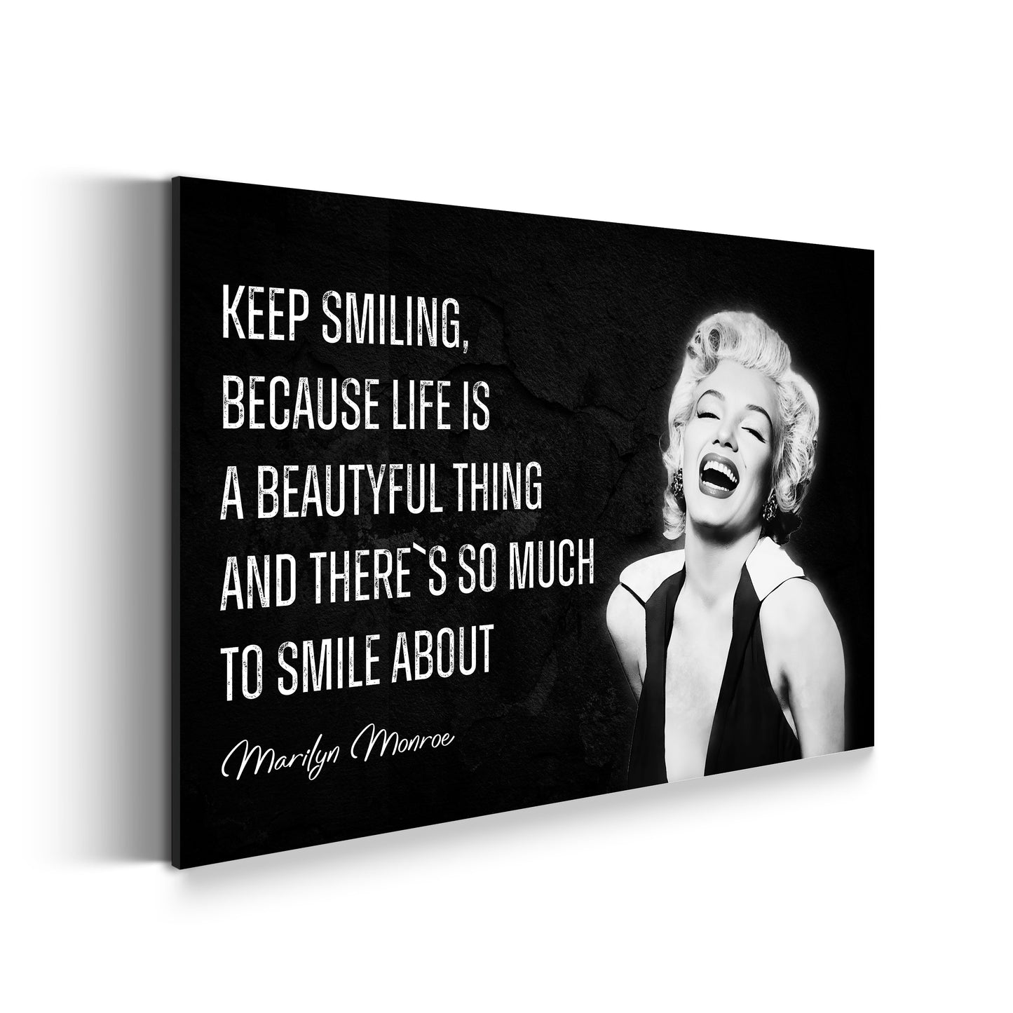 Zitat Motivation Marilyn Wandbild Kunstwerk